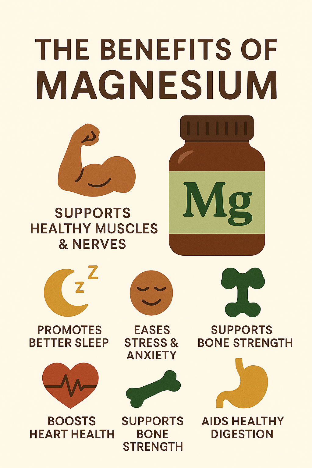 🌿 The Amazing Benefits of Magnesium for Your Body & Mind